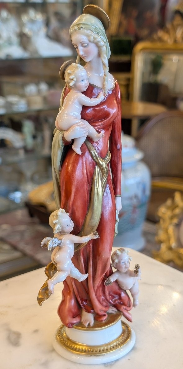 Giuseppe Cappè – Madonna con Bambino e putti in porcellana