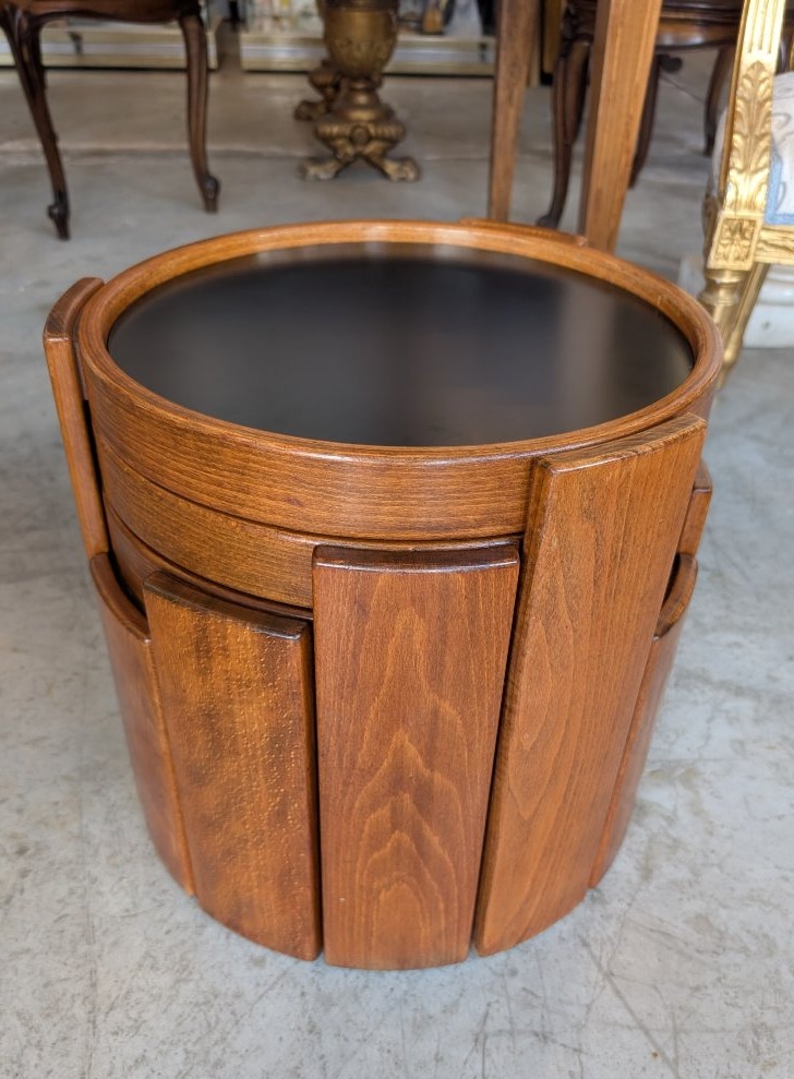 Quattro tavolini impilabili Gianfranco Frattini per Cassina – Modello 780 – Anni '60/'70-photo-3