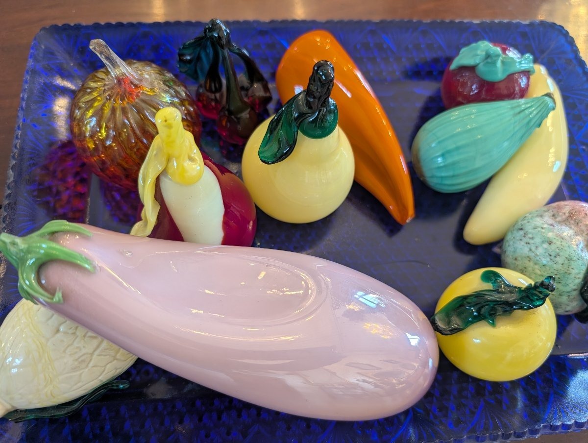 Centrotavola con frutta in vetro di Murano – Metà XX secolo-photo-2