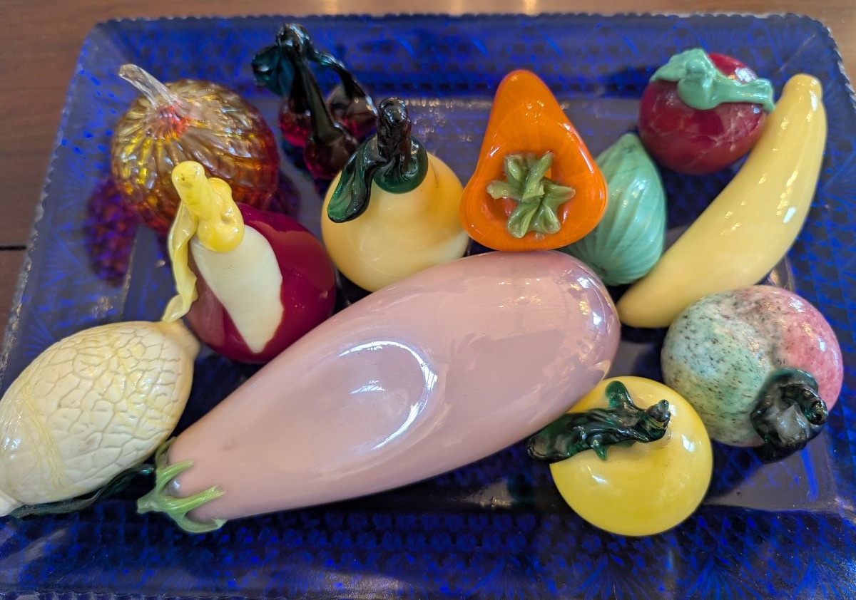 Centrotavola con frutta in vetro di Murano – Metà XX secolo