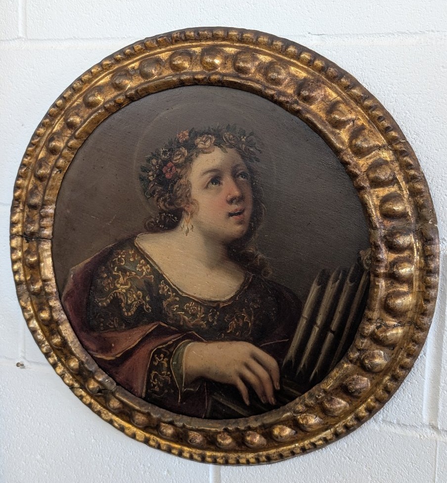 Santa Cecilia – Dipinto neoclassico della fine del XVIII secolo-photo-3
