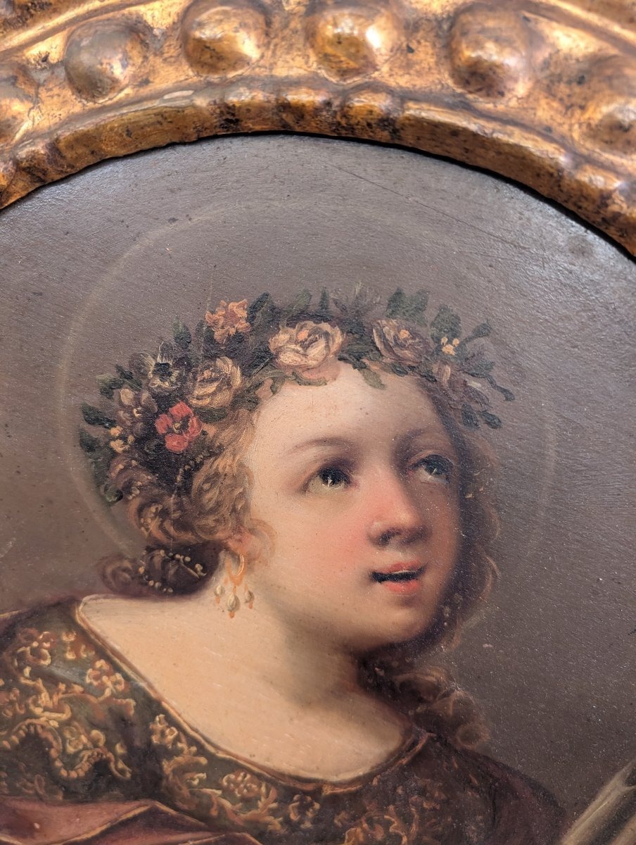 Santa Cecilia – Dipinto neoclassico della fine del XVIII secolo-photo-4