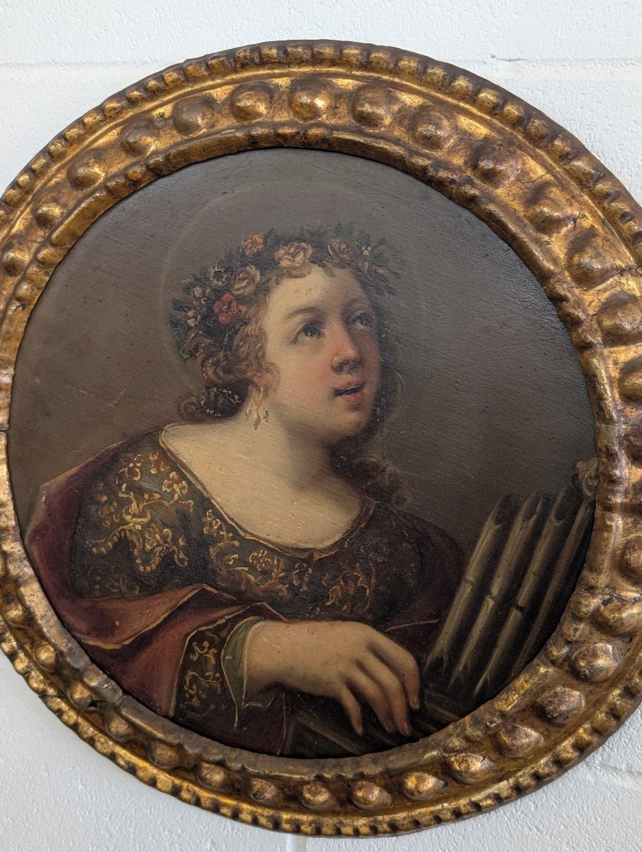 Santa Cecilia – Dipinto neoclassico della fine del XVIII secolo-photo-1
