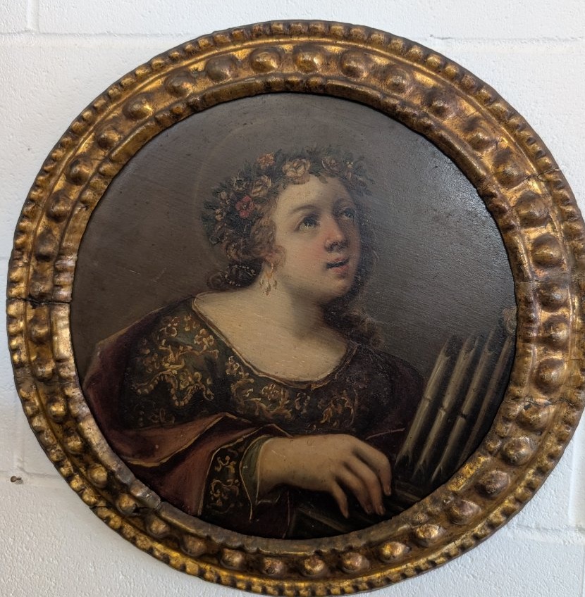 Santa Cecilia – Dipinto neoclassico della fine del XVIII secolo-photo-4