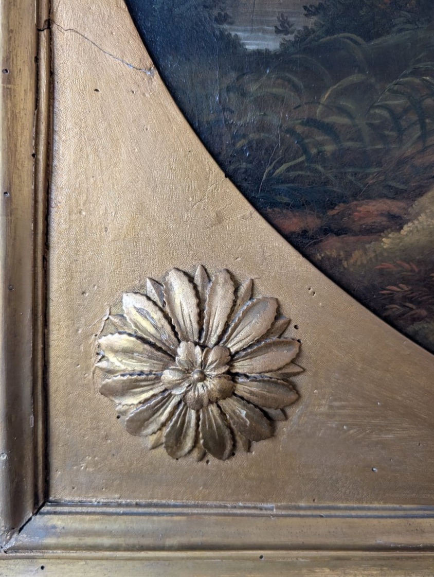 Paesaggio arcadico con figure – Scuola romana del XVIII secolo-photo-5