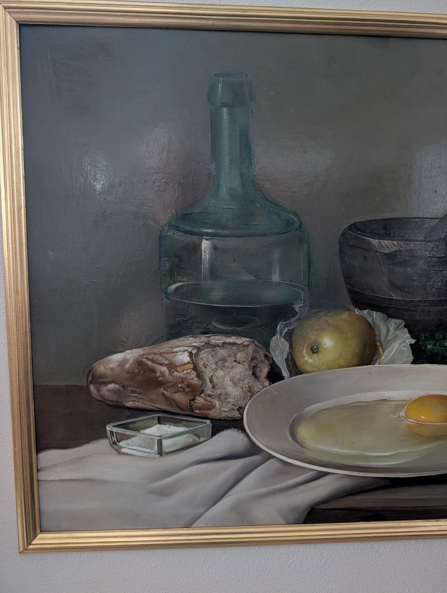 Raffinata natura morta con oggetti da cucina – Adriano Gaioni, 1954  -photo-3