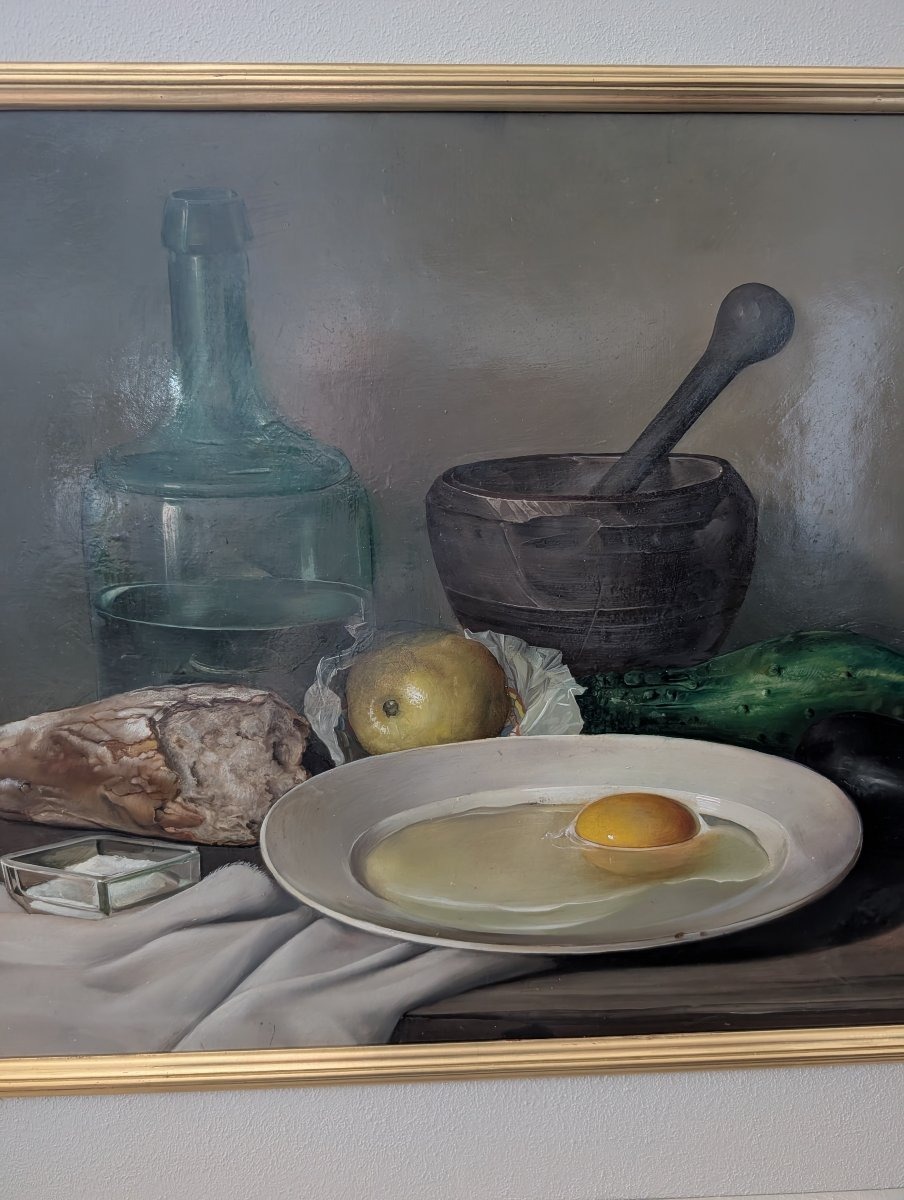 Raffinata natura morta con oggetti da cucina – Adriano Gaioni, 1954  -photo-4