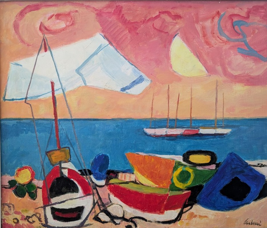 Enrico Paulucci (1901–1999) – Marina con barche