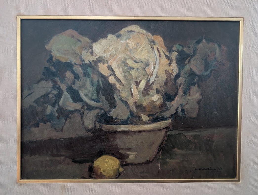 Lodovico Tommasi (Livorno, 1866 – Firenze, 1941) – Natura morta con cavolfiore, 1930-photo-4