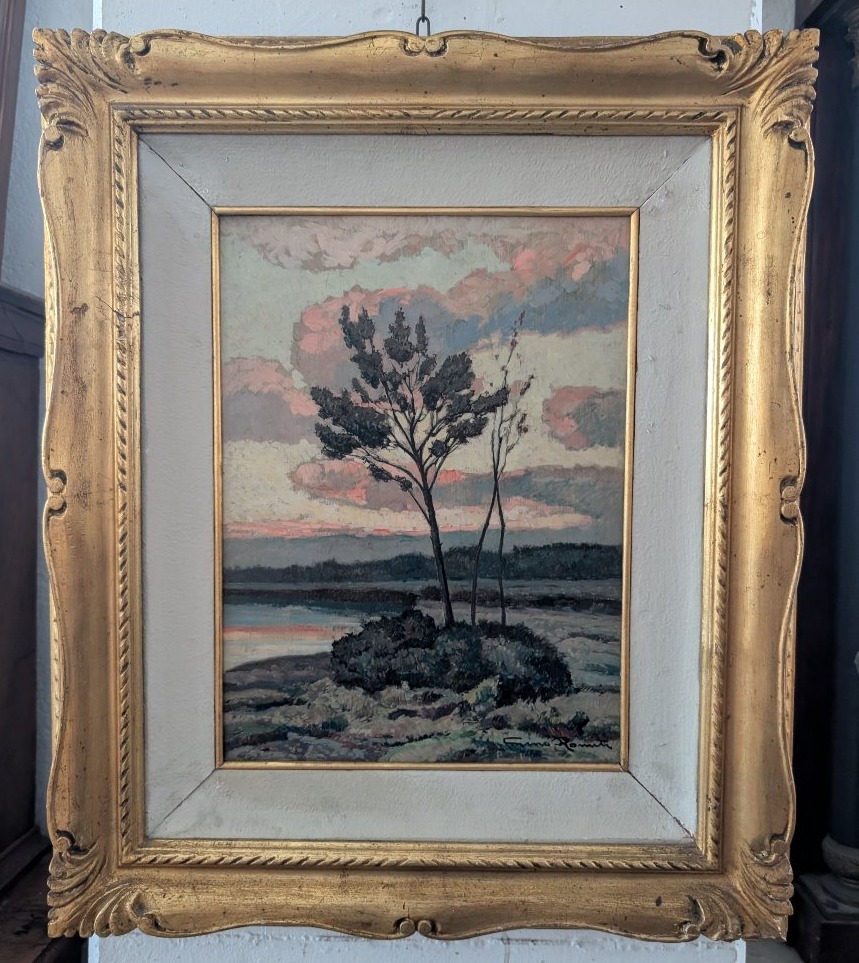 Gino Romiti – Paesaggio al tramonto -photo-2