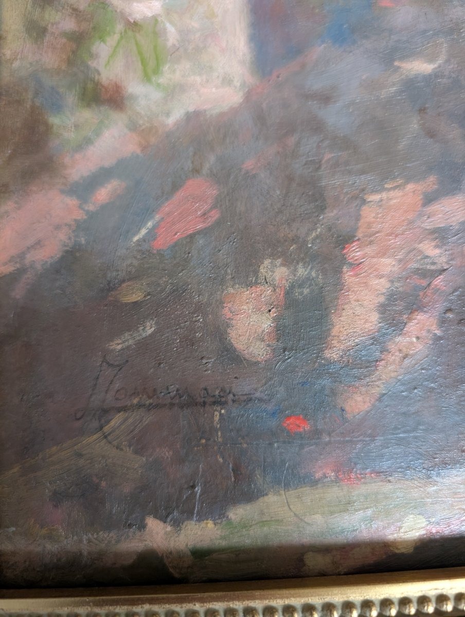 Lodovico Tommasi (1866–1941) – Paesaggio toscano con casa colonica-photo-4