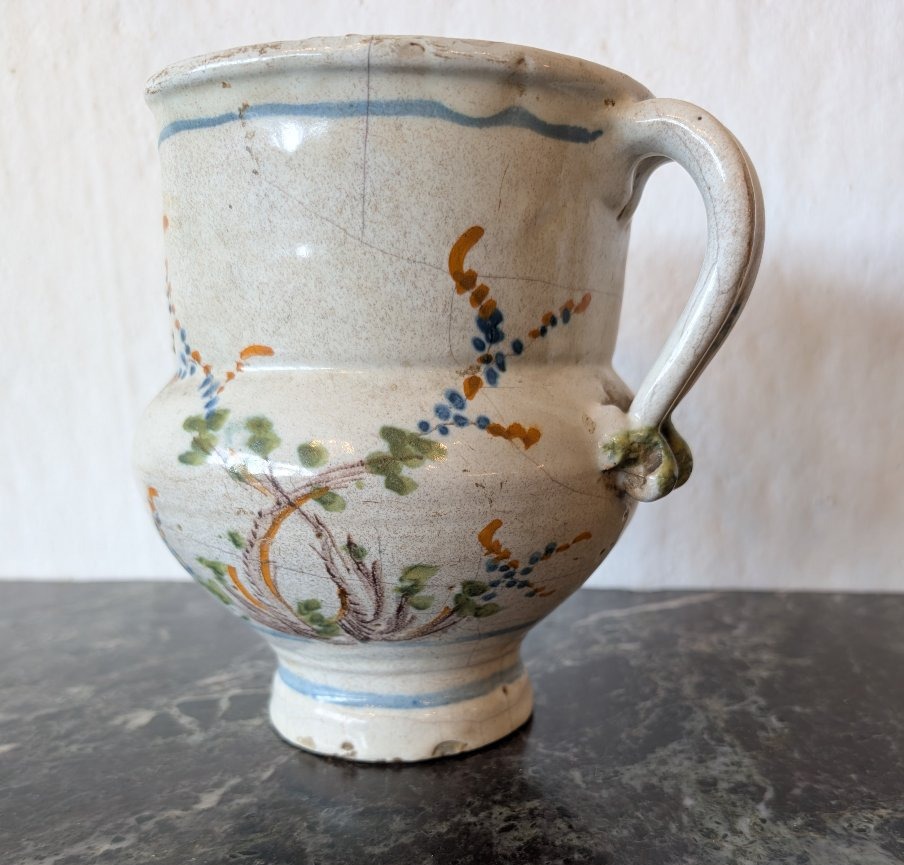Brocca in maiolica policroma – Area ligure, XVIII secoloBrocca in maiolica policroma – Area lig-photo-2