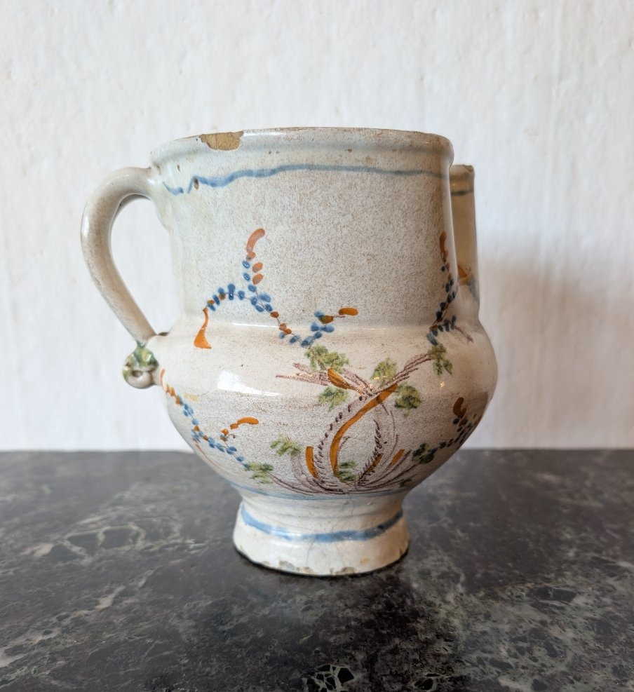 Brocca in maiolica policroma – Area ligure, XVIII secoloBrocca in maiolica policroma – Area lig-photo-3