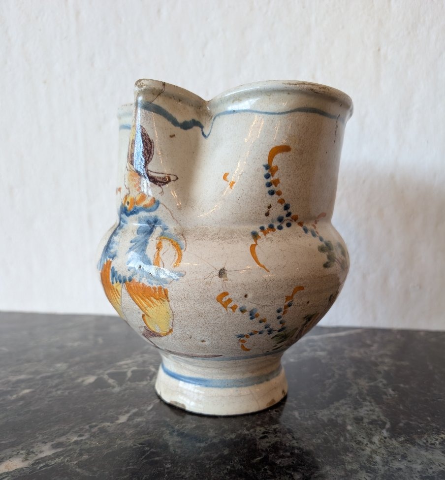 Brocca in maiolica policroma – Area ligure, XVIII secoloBrocca in maiolica policroma – Area lig-photo-1
