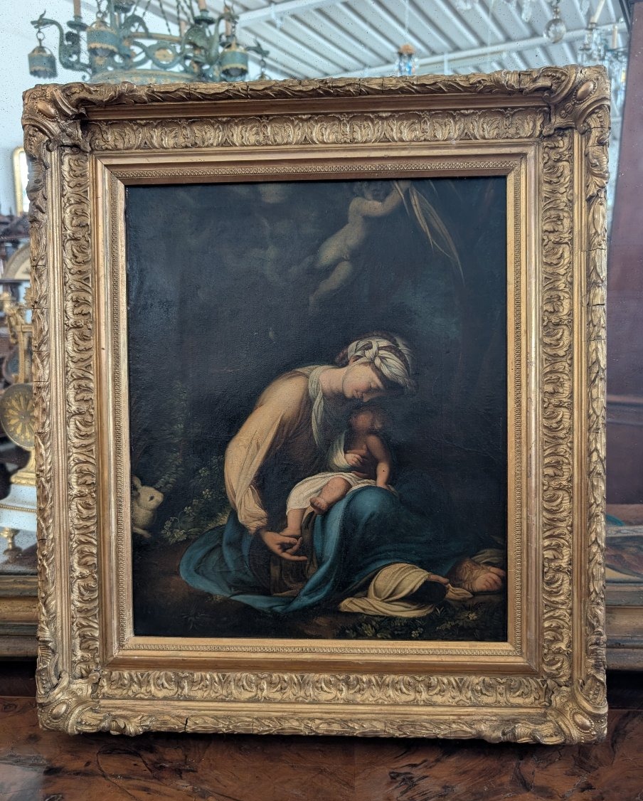 Madonna con Bambino – Olio su tela, inizi XIX secolo  -photo-3