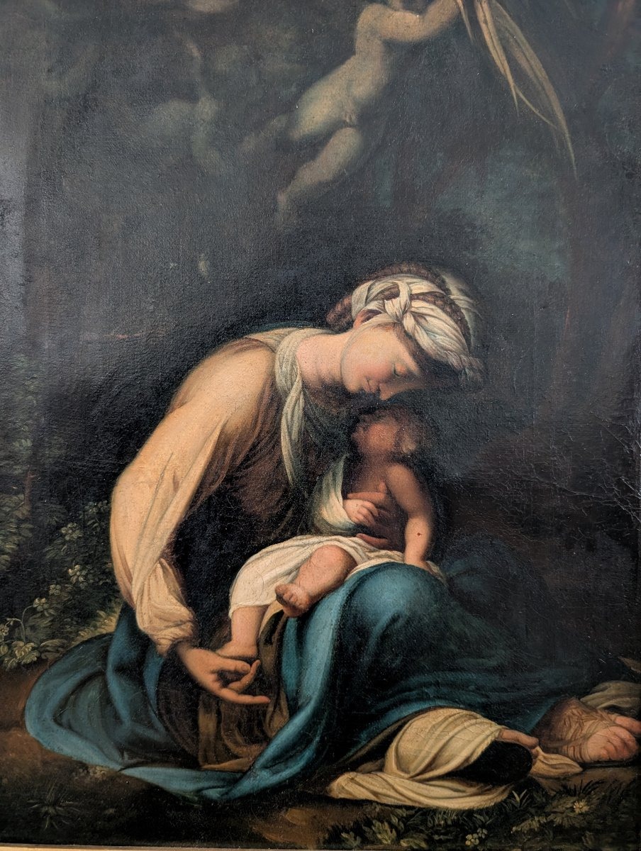 Madonna con Bambino – Olio su tela, inizi XIX secolo  -photo-1