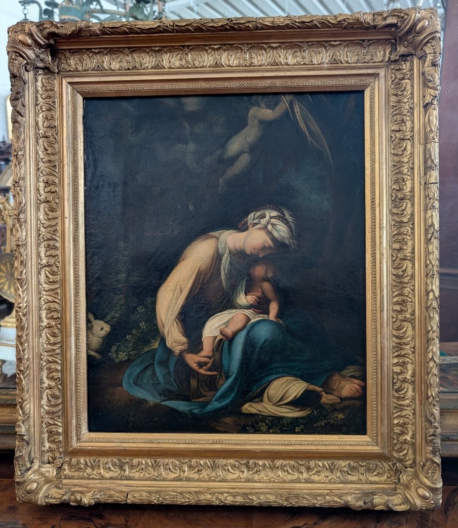 Madonna con Bambino – Olio su tela, inizi XIX secolo  