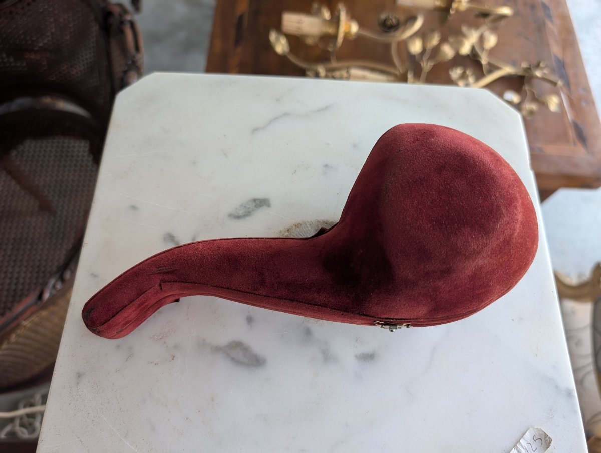Pipa in schiuma di mare scolpita a unicorno – XIX secolo-photo-7