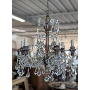 Lampadario Genovese in Cristallo – Fine XIX Secolo