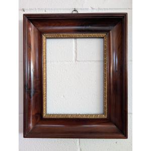 Cornice in legno di mogano e oro, prima metà del XIX secolo