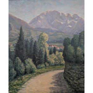 Giovanni Molteni (XX secolo)  "Paesaggio alpino – Presolana"