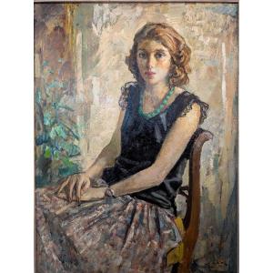 Giulio Salti (1899–1984) – Ritratto di giovane donna