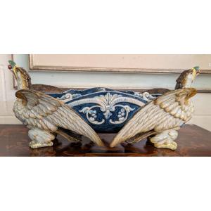 Fioriera da Tavolo in Ceramica – Manifattura Ginori, Fine XIX Secolo