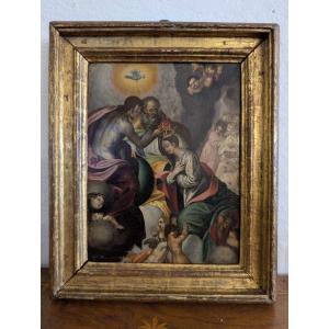 Incoronazione della Vergine Olio su rame