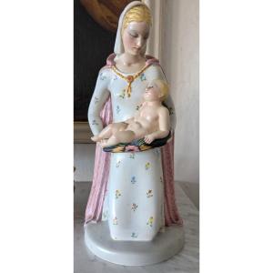 Madonna in Ceramica Ciamanna Torino – Scultura Sacra Anni ’50