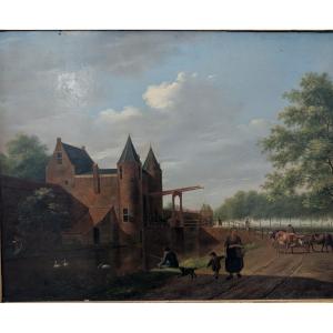 Paesaggio con figure e bestiame, Pieter Gerardus van Os