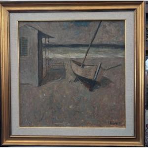 Giuseppe Manfredi (Seravezza, 1934 – Montecatini Terme, 1987) Barca in secca 1971