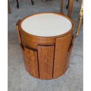 Quattro tavolini impilabili Gianfranco Frattini per Cassina – Modello 780 – Anni '60/'70