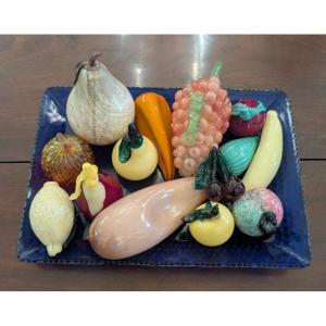 Centrotavola con frutta in vetro di Murano – Metà XX secolo