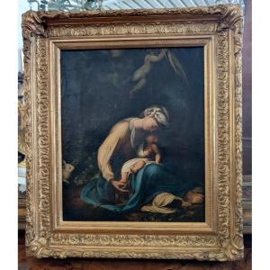Madonna con Bambino – Olio su tela, inizi XIX secolo