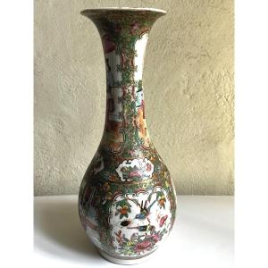 Canton Porcelain Vase, 19th Century