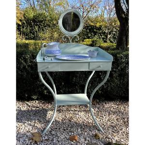 Metal Dressing Table And Accessories, Circa 1900