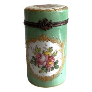 Small Porcelain Box, Hand-decorated, 20th Century