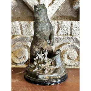 Bronze Statuette "the Bear" 