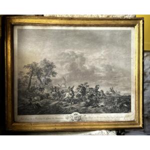 Battle Engraving, 18th Century