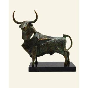 Venancio Blanco - Bronze Bull Sculpture