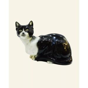 Ceramic Cat From Manises, 1960s