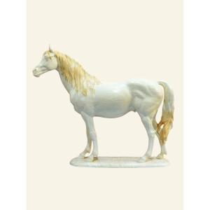 Ivory-colored Porcelain Horse