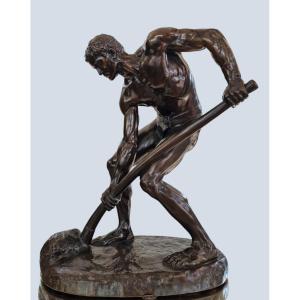 After Alfred Boucher - To The Ground - Bronze