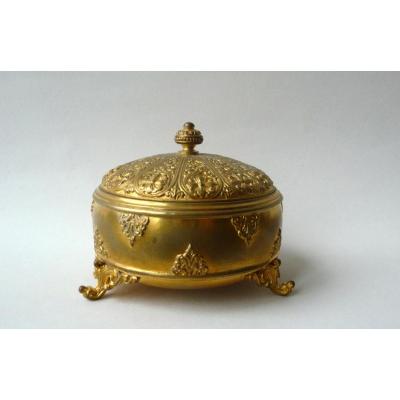 Barbedienne, Oriental Style Gilded Bronze Box
