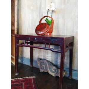 Antique Chinese Console 1 Drawer