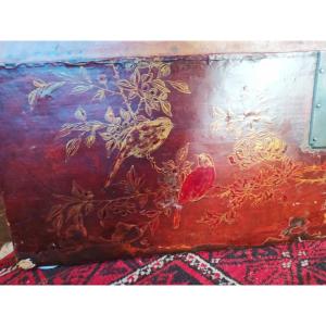 Chinese Leather Trunk
