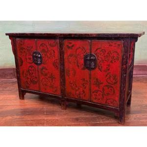 Antique Chinese Low Sideboard 