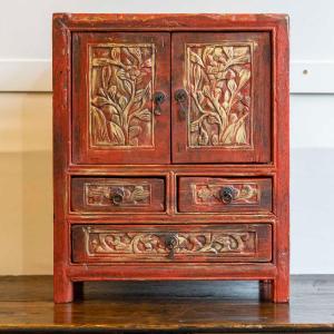 Mini Antique Chinese Cabinet