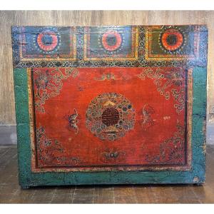 Antique Chinese Sideboard 4 Doors + 2 Drawers