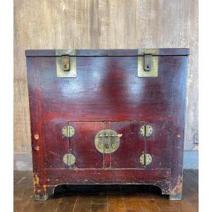 Antique Chinese Sideboard 2 Doors + 2 Trapdoors
